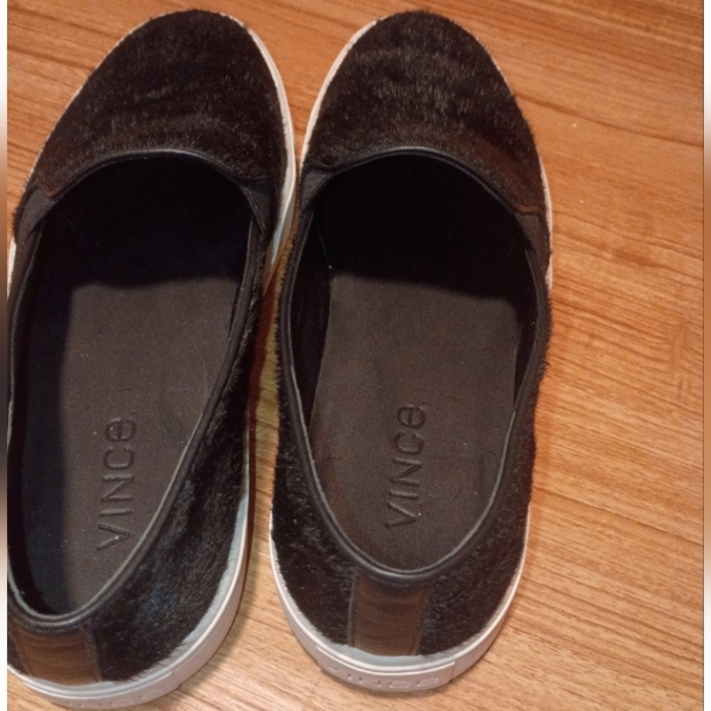 Vince "Berlin" Black Calf Hair slip on Sneakers 🖤 7.5 - Picture 8 of 8